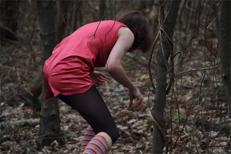 lynda_beast_roaming Lynda Beast caught on camera in woods near A64 in North Yorkshire.