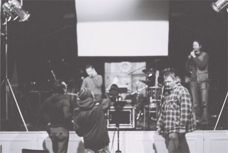 Simon Thackray with The Books